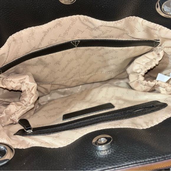 Tignanello Tote Bag Diamond Rattan & Faux Leather - Picture 8 of 15